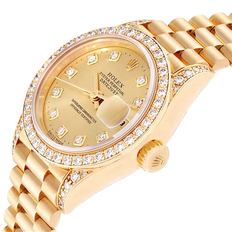 rolex womens watch with diamonds|Prices for New Rolex Lady.